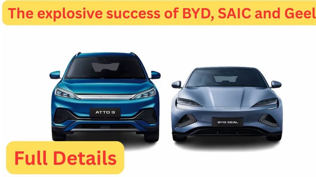 3 Chinese companies among the global top 10 car brands in 2025: BYD, SAIC, and Geely are a smashing success