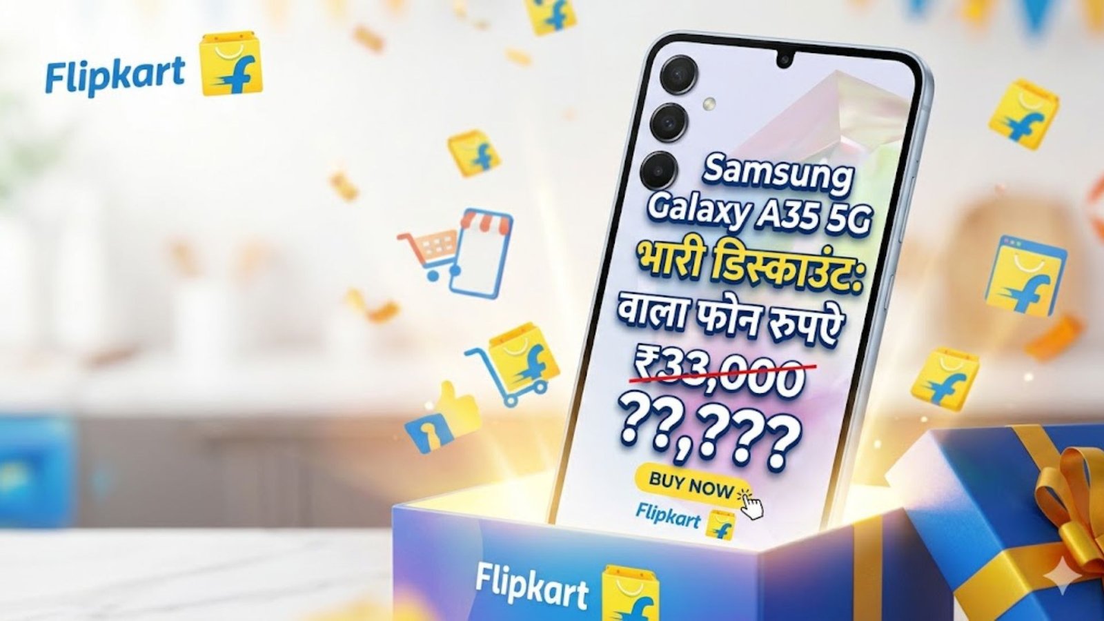 Samsung Galaxy A35 5G gets a massive discount on Flipkart: A phone worth Rs. 33,000 is now available for just Rs. 19,999! How to get this amazing offer – full details, specifications, and tips