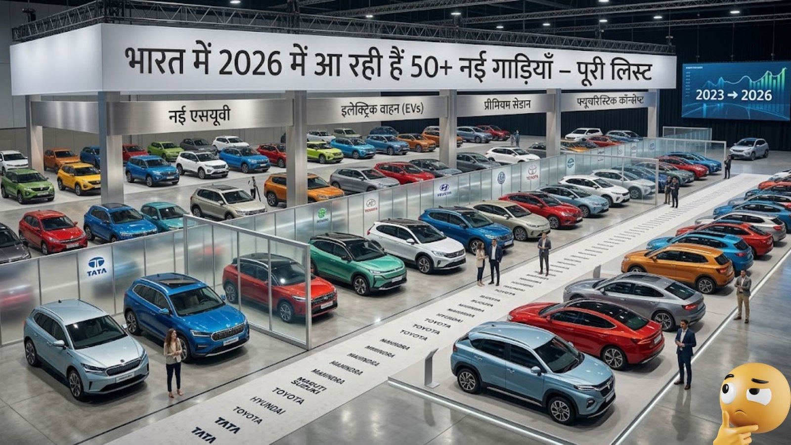 50+ New Cars Coming to India in 2026 – Complete List