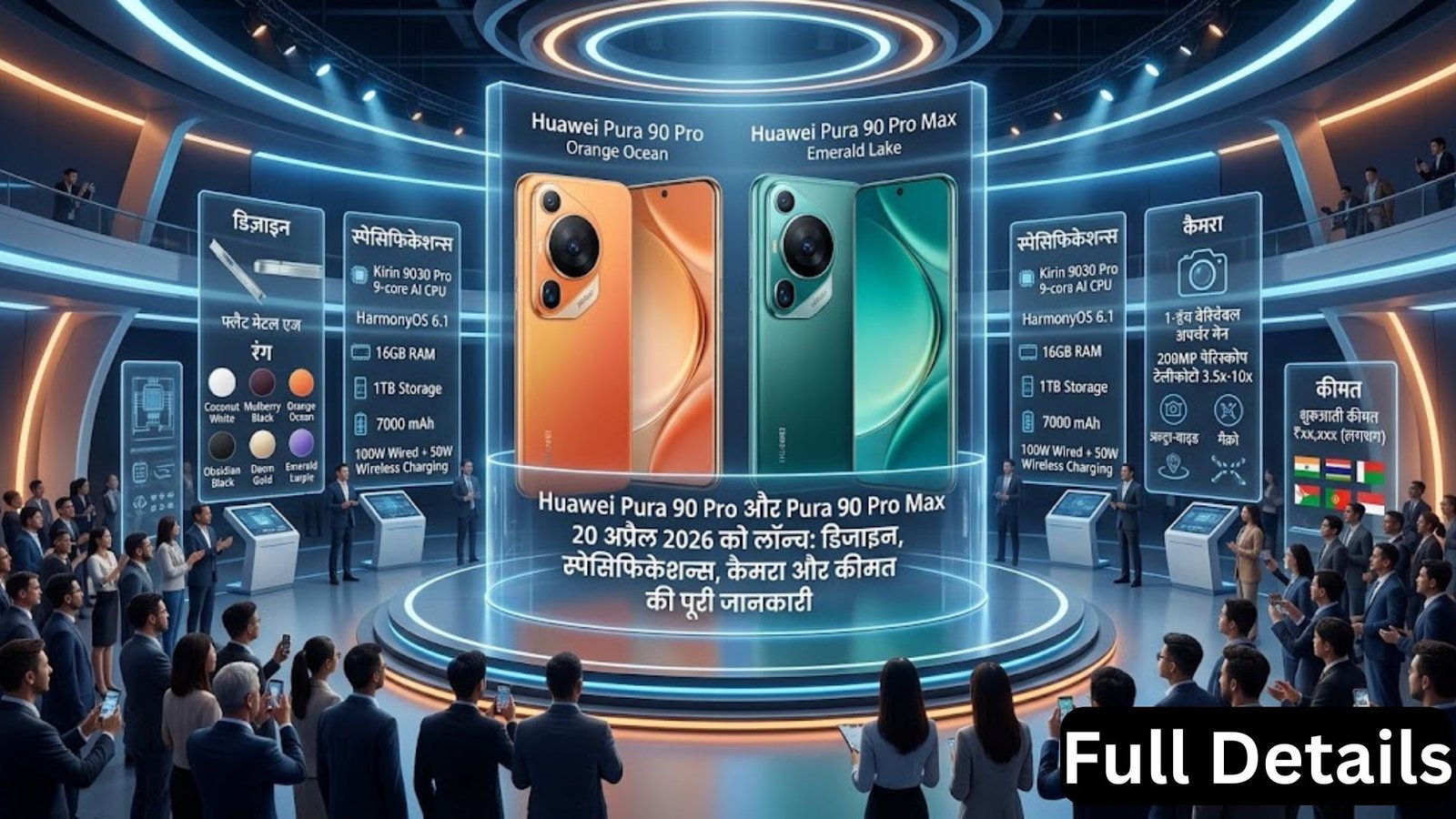 Huawei Pura 90 Pro and Pura 90 Pro Max launching on April 20, 2026: Full details on design, specifications, camera and price