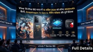 Vivo T5 Pro 5G launching in India on April 15, 2026: 9020mAh battery, Snapdragon 7s Gen 4, gaming focus and full details